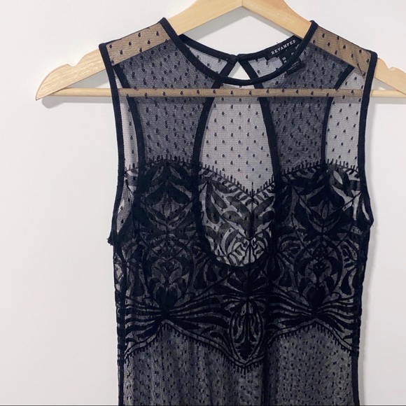 Black Mesh Bodysuit - Picture 2 of 3